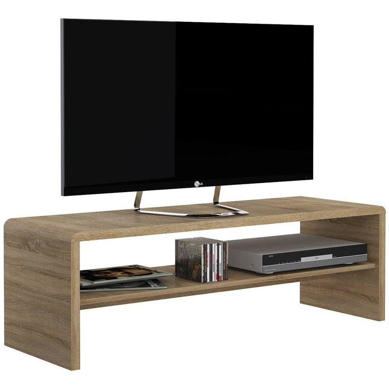 4 You Sonama Oak Finish Wooden Wide TV Unit by Lavishway | TV Units Cabinets-45088