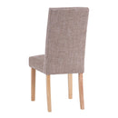 Tweed Studded Fabric Dining Chair Set of 2 by Lavishway | Dining Chairs-30755