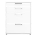 Prima White 4 Drawers Filing Cabinet by Lavishway | Filing Cabinets-29169