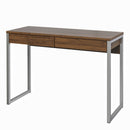 Function Plus Walnut & Grey 2 Drawers Desk by Lavishway | Desks-29627
