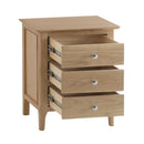 Nordic Oak Extra Large Bedside Cabinet by Lavishway | Bedside Tables-32143