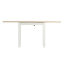 Grantham Flip Oak Top White Dining Table by Lavishway | Dining Tables-37089