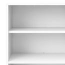 Prima White 4 Drawers Bookcase With 3 Shelves by Lavishway | Book Shelves and Cabinets-29099