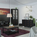 Barcelona Matt Black 8 Drawers Double Dresser by Lavishway | Sideboards-30262