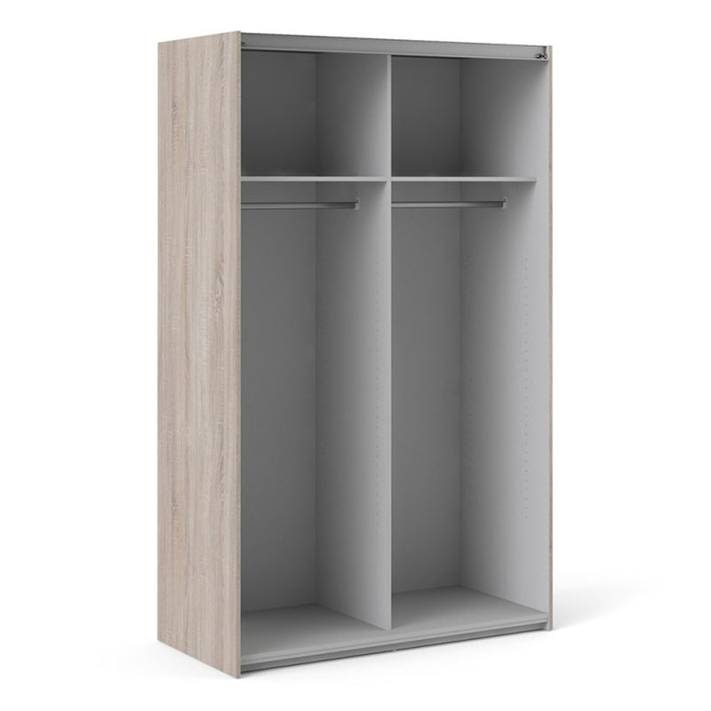 Verona Truffle Oak Finish Sliding Wardrobe by Lavishway | Wardrobe-28638