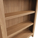 Guildford Solid Oak Small Wide Bookcase by Lavishway | Book Shelves and Cabinets-31929