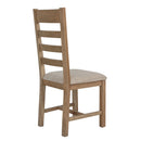 Heirloom Natural Oak Dining Chair Set of 2 by Lavishway | Dining Chairs-35910