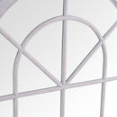 Arched Grey Round Shape Window Mirror by Lavishway | Bedroom Mirrors-36117