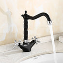 Curved Spout Dual Handle Bathroom Tap by Lavishway | Bathroom Faucet-49129