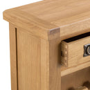 Chunky Oak Small 2 Drawers Wine Rack by Lavishway | Wine Racks-32575