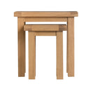 Chunky Solid Oak Nest of 2 Tables by Lavishway | Nest of Tables-37192