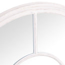 Window Circular White Wall Mirror by Lavishway | Wall Mirrors-36127