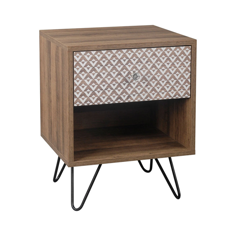 Casablanca 1 Drawer Lamp Table by Lavishway | Side Tables-35457