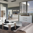 Toronto Dining Table with 6 White Chairs by Lavishway | Dining Table Set-30524