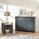 Oak Effect Nest of 2 Side & End Tables by Lavishway | Nest of Tables-39211