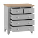 Tattershall Oak Top Wooden Chest of Drawer by Lavishway | Chest Of Drawers-36024