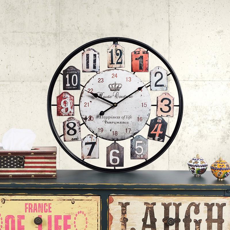 Modern 3D Large Retro Wall Clock by Lavishway | Wall Clocks-40857