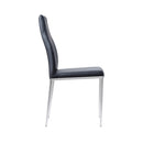 Milan Faux Leather Dining Chair Set of 2 by Lavishway | Dining Chairs-29433