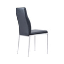 Milan Faux Leather Dining Chair Set of 2 by Lavishway | Dining Chairs-29432