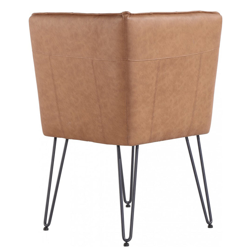 Studded Back Tan Leather Corner Dining Bench by Lavishway | Dining Benches-31333