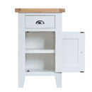 Tattershall Oak Top Small Cupboard in White by Lavishway | Cupboards & Cabinets-33010