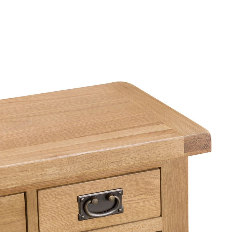 Chunky Oak Small 2 Drawers Wine Rack by Lavishway | Wine Racks-32576