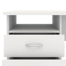 Function Plus White 3 Drawers Desk by Lavishway | Desk Pedestals-29602