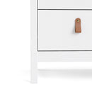 Barcelona White 3 Chest Of Drawers by Lavishway | Chest Of Drawers-29831