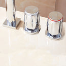 5 Piece Chrome Finished Bathtub Tap Set by Lavishway | Bathtub Faucets-49278