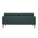 Larvik Fabric 2 Seater Sofa with Black Legs by Lavishway | Fabric Sofas-30347