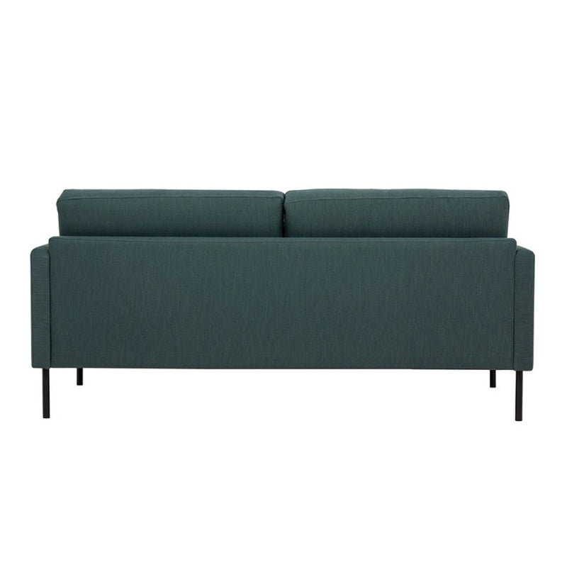Larvik Fabric 2 Seater Sofa with Black Legs by Lavishway | Fabric Sofas-30347