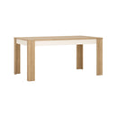 Lyon Oak And White Extendable Dining Table by Lavishway | Dining Tables-29555