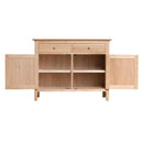 Nordic Oak 2 Drawers Standard Sideboard by Lavishway | Sideboards-32192
