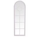 Arched Narrow Grey Window Mirror by Lavishway | Wall Mirrors-36098