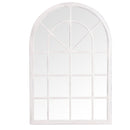 Arched White Round Shape Window Mirror by Lavishway | Contemporary Mirrors-31219