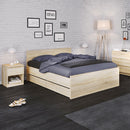 Naia Oak Finish 1 Drawer Bedside Cabinet by Lavishway | Bedside Tables-29441