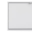 Shoes White 1 Tilting Door Shoe Cabinet by Lavishway | Shoe Cabinets-29107