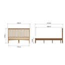 Guildford Solid Oak Wood Bed Frame by Lavishway | Wooden Beds-32130