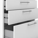 Prima White 4 Drawers Bookcase With 2 Shelves by Lavishway | Book Shelves and Cabinets-29124