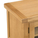 Chunky Oak Standard Glass Doors TV Unit by Lavishway | TV Units Cabinets-35011