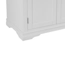 Swallow 2 Doors Full Hanging White Wardrobe by Lavishway | Wardrobe-31582