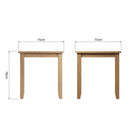 Guildford Solid Oak Square Dining Table by Lavishway | Dining Tables-31964