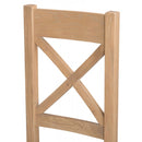 London Oak Cross Back Dining Chair Set of 2 by Lavishway | Dining Chairs-30710