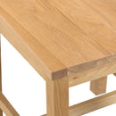 Chunky Oak Seat Wooden Dining Chair Set of 2 by Lavishway | Dining Chairs-32600