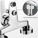 Chrome Finish Bathtub Tap & Hand Shower Set by Lavishway | Bathtub Faucets-49590