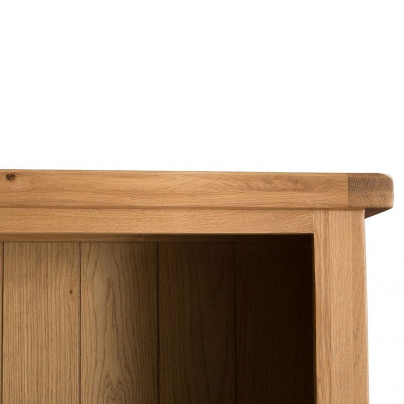 Chunky Oak Solid Wood Large Bookcase by Lavishway | Book Shelves and Cabinets-30743