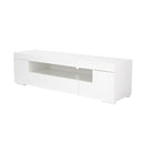 Milano High Gloss LED White Media Unit by Lavishway | TV Units Cabinets-35391