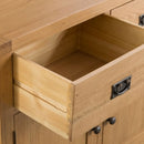 Chunky Solid Oak 4 Doors Wooden Sideboard by Lavishway | Sideboards-30746