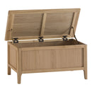 Nordic Classic Style Oak Blanket Box by Lavishway | Benches & Storage Benches-32318
