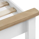 Tattershall Oak Top White Bed Frame by Lavishway | Wooden Beds-35975